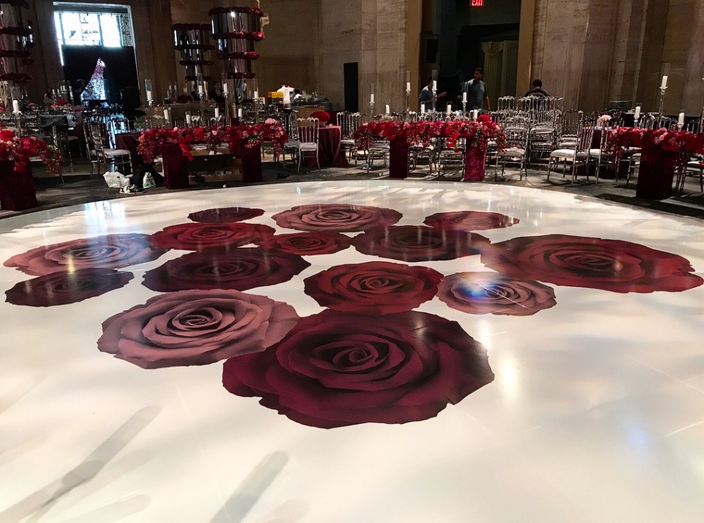 vinyl dance floor wedding